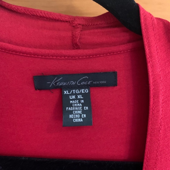 Perfect red holiday dress. 96% rayon 4% Spandex. - Picture 3 of 3